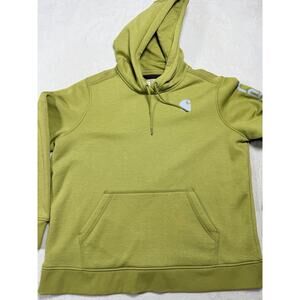 Carhartt Hoodie 1X Chartreuse Green Logo Sleeve Sweatshirt Relaxed Fit Workwear